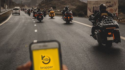 Brapper Mobile App. Social Network for motorcyclists. Download