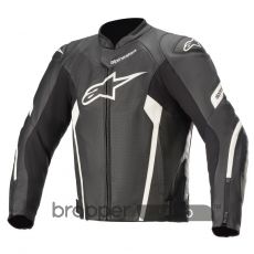 Alpinestars Faster V2 Airflow Leather Jacket Black/White - 52