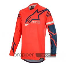 Alpinestars Racer Tech Compass Jersey Bright Red Navy - L