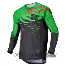 Alpinestars Techstar Phantom Jersey Anthracite/Green Neon - XL