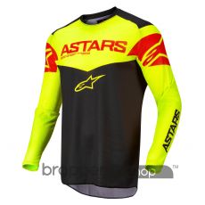 Alpinestars Fluid Tripple Jersey Black/Yellow Fluo/Red Fluo - L