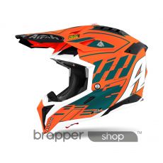 Airoh Aviator 3 Rampage Carbon Helmet Orange Matt - L