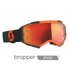 Scott Fury Chrome Motocross Goggles Orange/Black