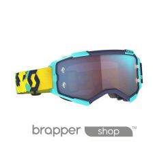 Scott Fury Chrome Motocross Goggles Blue/Orange
