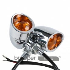 Chrome Bullet Turn Signal For Harley Softail, Sportster