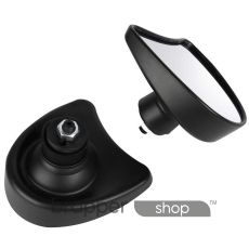 Black Fairing Mount Mirrors For Harley Electra/Street Glide, Ultra, Limited