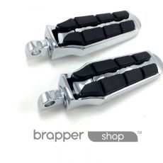 Chrome Male-Mount Footpegs For Harley Street Glide, Road King FLHR