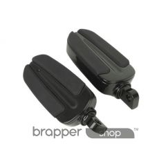 Black Mount-Style Footpegs For Harley Davidson Models