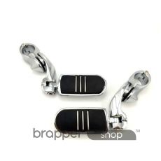 1.25'' Chrome Highway Footpegs For Harley