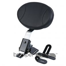 Adjustable Plug-In Driver Rider Backrest Kit For Harley Touring '88-'18