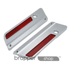 Saddlebag Latch Covers Reflector For Harley FLT/FLHT/FLHTCU/FLHRC '94-'13